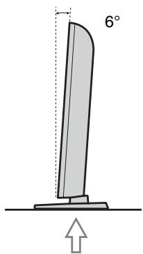 SONY BRAVIA KDL-26BX321 - Ajustament de l'angle de visió del televisor (només per als models NX520) - 2
