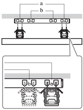 SONY BRAVIA KDL-26BX321 - Diagrama/tabla de ubicación de los tornillos y ganchos - 2