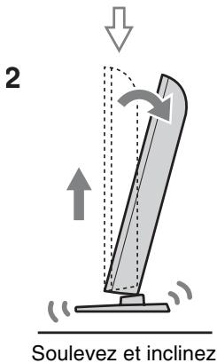 SONY BRAVIA KDL-26BX321 - Réglage de l'angle de visualisation du téléviseur (modèles NX520 uniquement) - 3