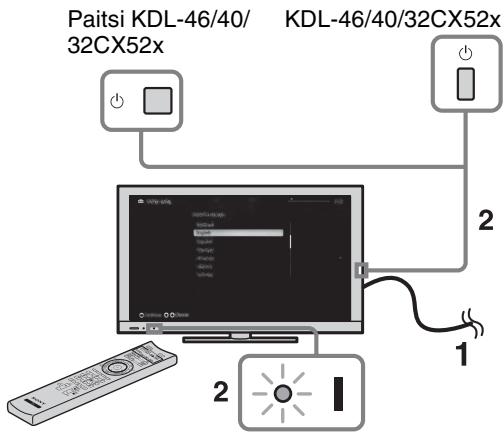 SONY BRAVIA KDL-37EX725 - 7: Alkuasetusten määrittäminen - 1