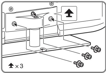 SONY BRAVIA KDL-37EX725 - 1: Befestigen des Tischständers - 3