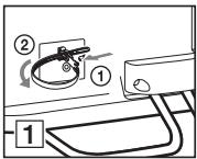 SONY BRAVIA KDL-37EX725 - 6: Rangement du cordon d'alimentation/Rangement des câbles - 4