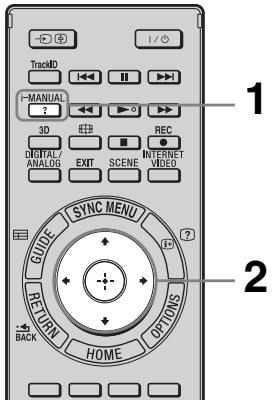 SONY BRAVIA KDL-37EX725 - Visning af Betjeningsvejledninger (i-Manual) - 1