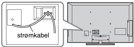SONY BRAVIA KDL-37EX725 - 6: Organisering af strømkablet/Samling af kablerne - 1