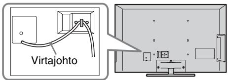 SONY BRAVIA KDL-37EX725 - 6: Virtajohdon järjestäminen/Johtojen niputtaminen - 1