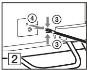 SONY BRAVIA KDL-37EX725 - 6: Rangement du cordon d'alimentation/Rangement des câbles - 5