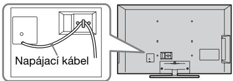SONY BRAVIA KDL-37EX725 - 6: Uloženie napájacieho kábla/Zviazanie káblov - 1