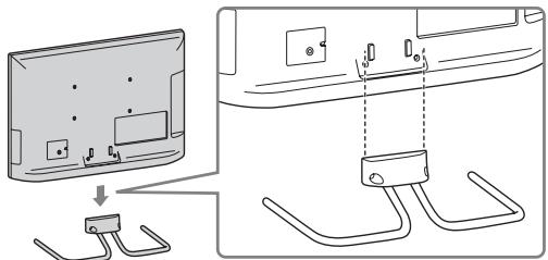 SONY BRAVIA KDL-37EX725 - 1: Befestigen des Tischständers - 2