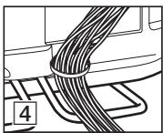 SONY BRAVIA KDL-37EX725 - 6: Rangement du cordon d'alimentation/Rangement des câbles - 7