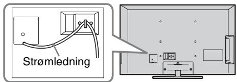 SONY BRAVIA KDL-37EX725 - 6: Tvinne strømledningen/ Binde sammen kablene - 1