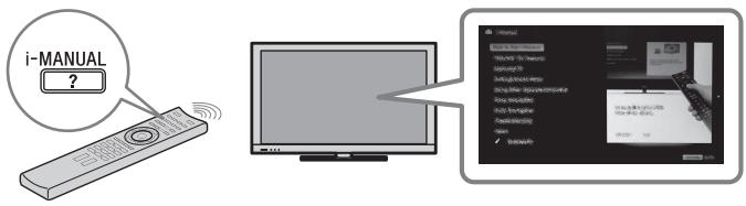 SONY BRAVIA KDL-37EX725 - Nachdem Sie Ihr BRAVIA-Fernsehgerät eingerichtet und sich mithilfe dieser Anleitung mit den grundlegenden Bedienvorgängen vertraut gemacht haben, finden Sie weitere Erläuterungen zu den Funktionen Ihres Fernsehgerät in der integrierten Anleitung (i-Manual). - 1