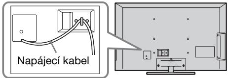 SONY BRAVIA KDL-37EX725 - 6: Uložení napájecího kabelu/Svázání kabelů - 1