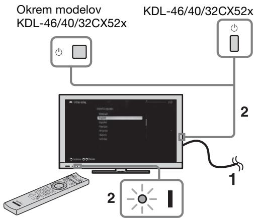 SONY BRAVIA KDL-37EX725 - 7: Vykonanie úvodných nastavení - 1
