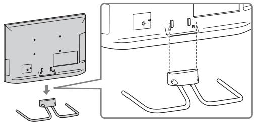 SONY BRAVIA KDL-37EX725 - 1: Montere bordstativet - 2