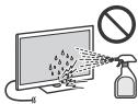 SONY KDL-32R400C - Schermoppervlak/kast van het televisietoestel behandelen en reinigen - 1