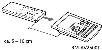 SONY RM-AV2500T - Exempel: Att programmera ingångsvalssignalen for Förstärkaren till CD-knappen - 1