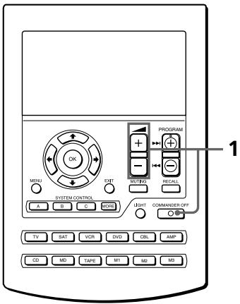 SONY RM-AV2500T - To change the Factory Preset of the Volume Control - 1