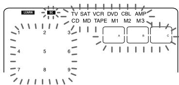 SONY RM-AV2500T - Example: To store the On/Off signal of an air-conditioner to the SYSTEM CONTROL B button - 3