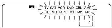 SONY RM-AV2500T - Exempel: Att programmeraovanstende procedur tillSYSTEM CONTROL B-knappen - 4