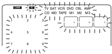 SONY RM-AV2500T - Exempel: Att programmera ingångsvalssignalen for Förstärkaren till CD-knappen - 3