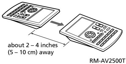 SONY RM-AV2500T - Transferring Data between Remote Commanders (continued) - 1