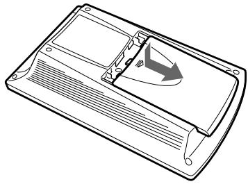 SONY RM-AV2500T - Installing the Batteries - 1