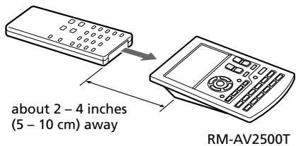 SONY RM-AV2500T - Example: To programme the input select signal of your amplifier to the CD button - 1