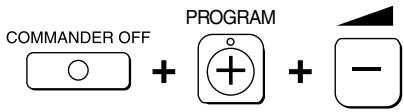 SONY RM-AV2500T - Changing the Auto Power-Off Time of the Commander (continued) - 1