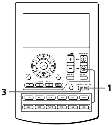 SONY RM-AV2500T - Adjusting the beam interval to avoid key misoperation - 1