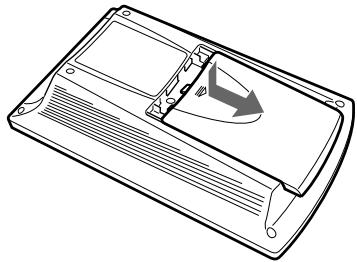 SONY RM-AV2500T - Isätting av batterier - 1