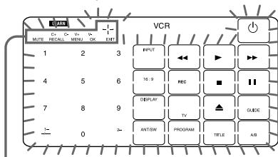SONY RM-AV2500T - Example: To programme the (Play) signal of your component to the VCR (Play) key of the Commander - 3