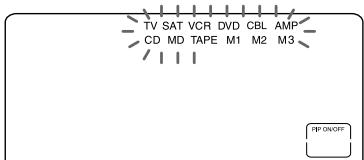 SONY RM-AV2500T - Att äandra funktionsvisningen foren tangent - 4