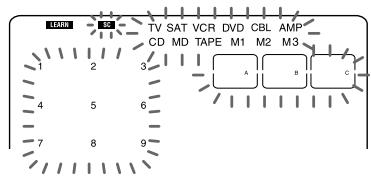 SONY RM-AV2500T - Example: To programme the input select signal of your amplifier to the CD button - 3
