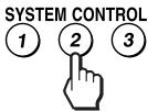 SONY RM-VL900 - Presione SYSTEM CONTROL 2. - 1