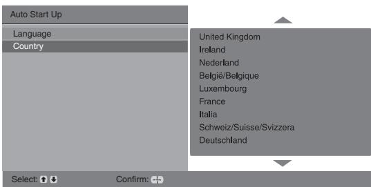 SONY RM-ED007 - 5: Selecting the language and country/region - 4