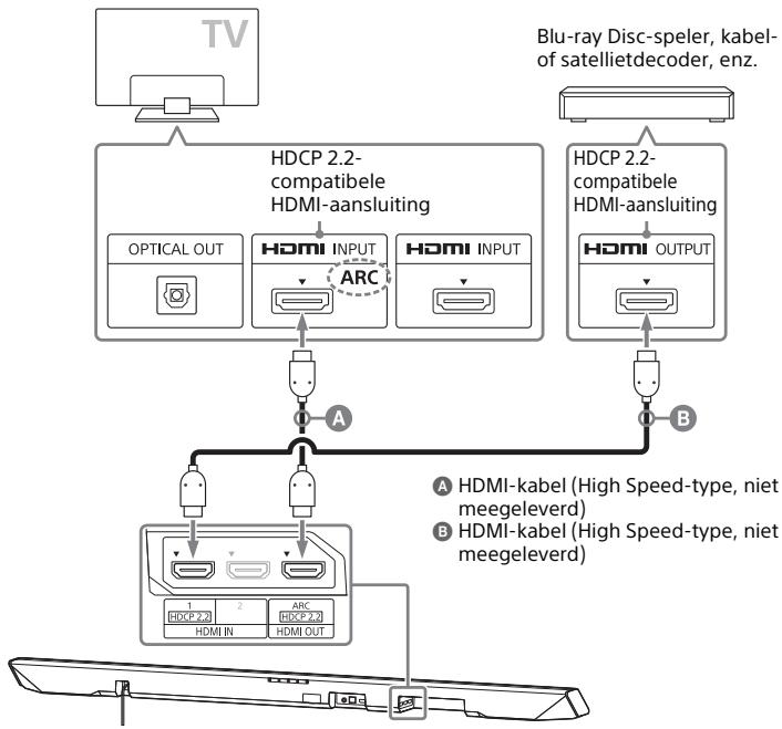SONY RMT- AH101U - Als de HDMI-aansluiting van de TV HDCP 2.2-compatible is en het etiket ARC draagt - 1