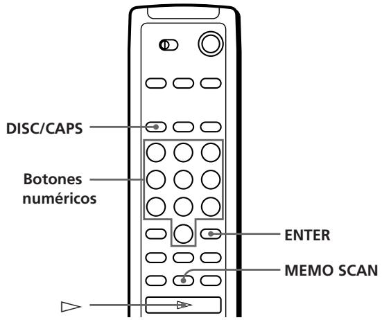 SONY CDP-CX250 - Localización de un disco específico - 2