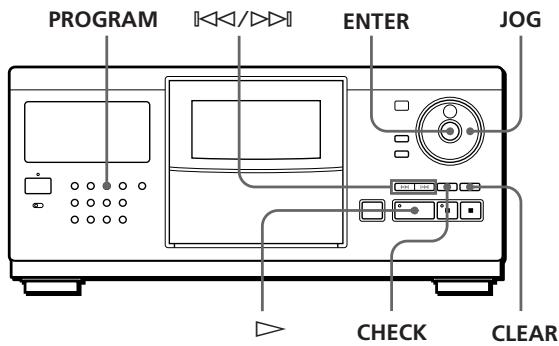 SONY CDP-CX250 - Création d'un programme sur le lecteur - 1