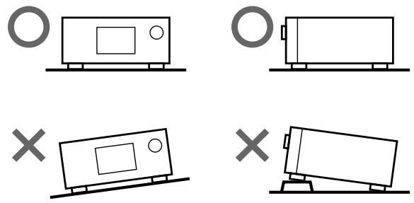 SONY CDP-CX250 - Nota sobre la ubicación - 1