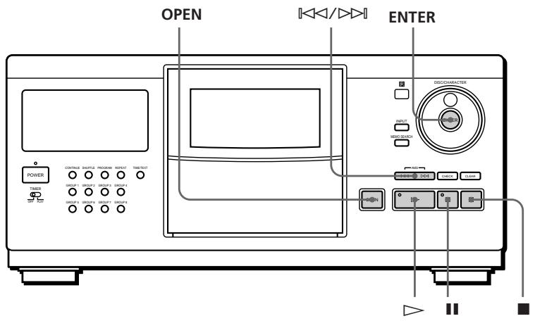 SONY CDP-CX250 - To stop playback - 1
