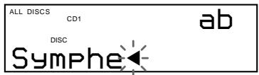 SONY CDP-CX250 - Pour corriger un caractère qui a été introduit - 1
