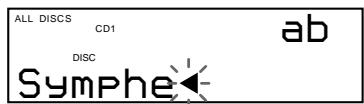 SONY CDP-CX250 - To correct the character which has been input - 1