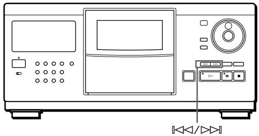 SONY CDP-CX250 - Localisation d'une plage spécifique ou d'un passage sur une plage quelconque - 1