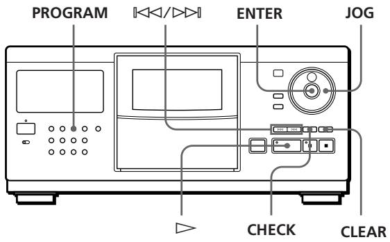 SONY CDP-CX250 - Creating Your Own Program (Program Play) - 1