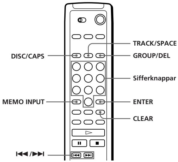 SONY CDP-CX250 - Om du har gjort fel - 2