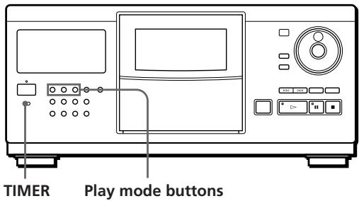 SONY CDP-CX250 - Playing Using a Timer - 1