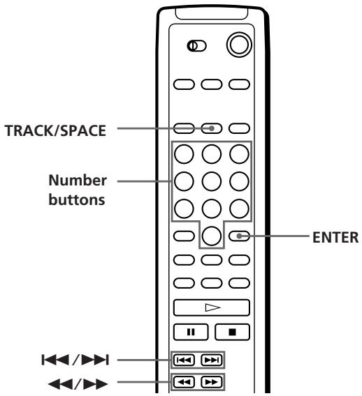 SONY CDP-CX250 - Locating a Specific Track or a Point in a Track - 2