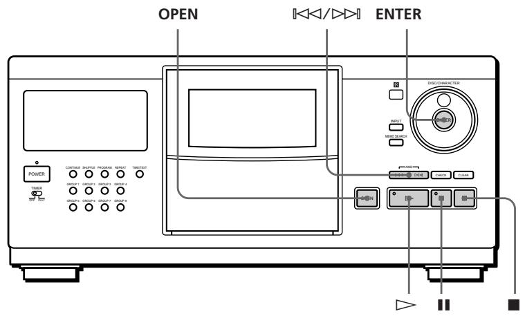 SONY CDP-CX250 - Avbryta uppspelningen - 1