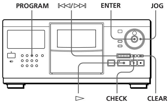 SONY CDP-CX250 - Creación de programas (reproducción de programas) - 1