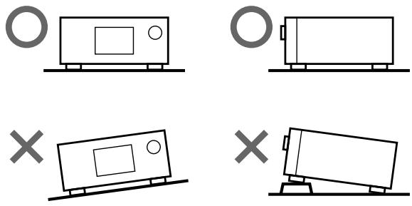 SONY CDP-CX250 - Angående placering - 1